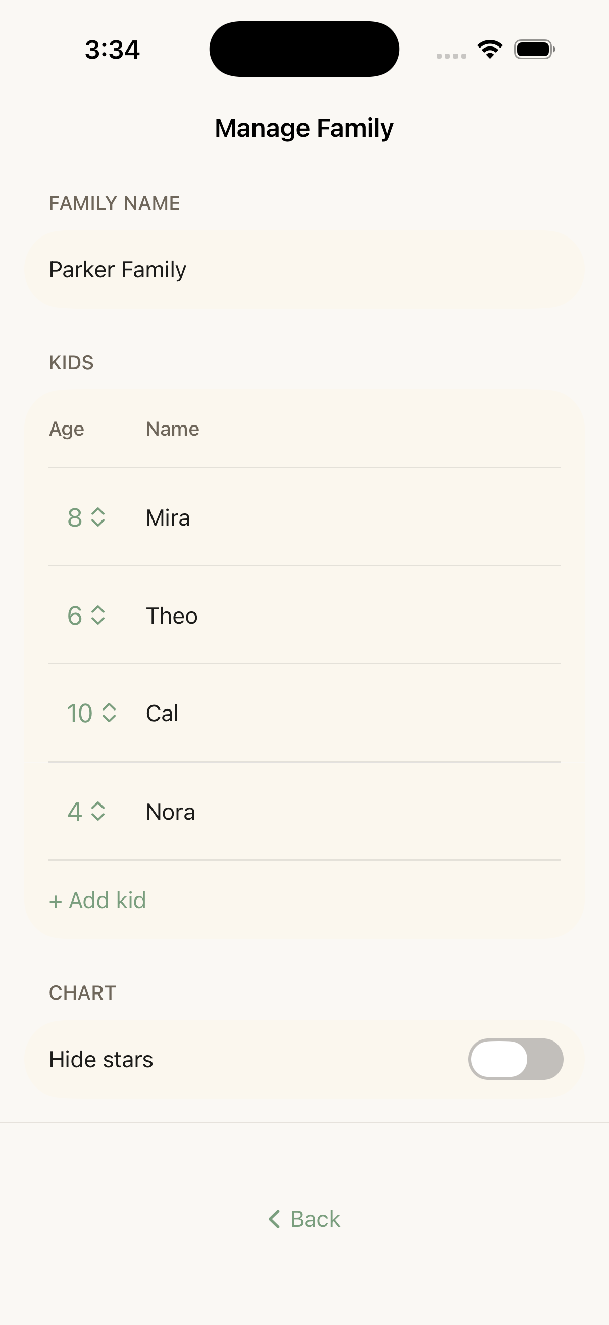 Add kids and chores screenshot 1